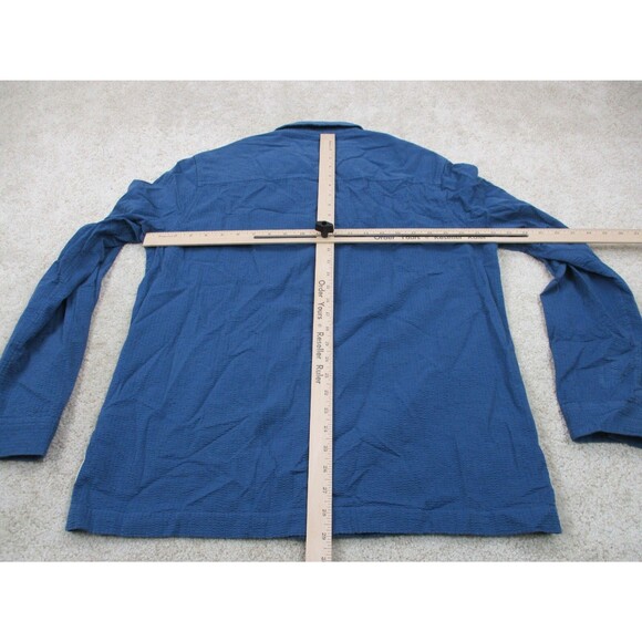 Barbour Bomber Jacket Adult Medium M Blue Full Zip Cotton Casual Pockets Mens - Picture 9 of 11